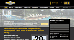 Desktop Screenshot of decoconcreteinc.com